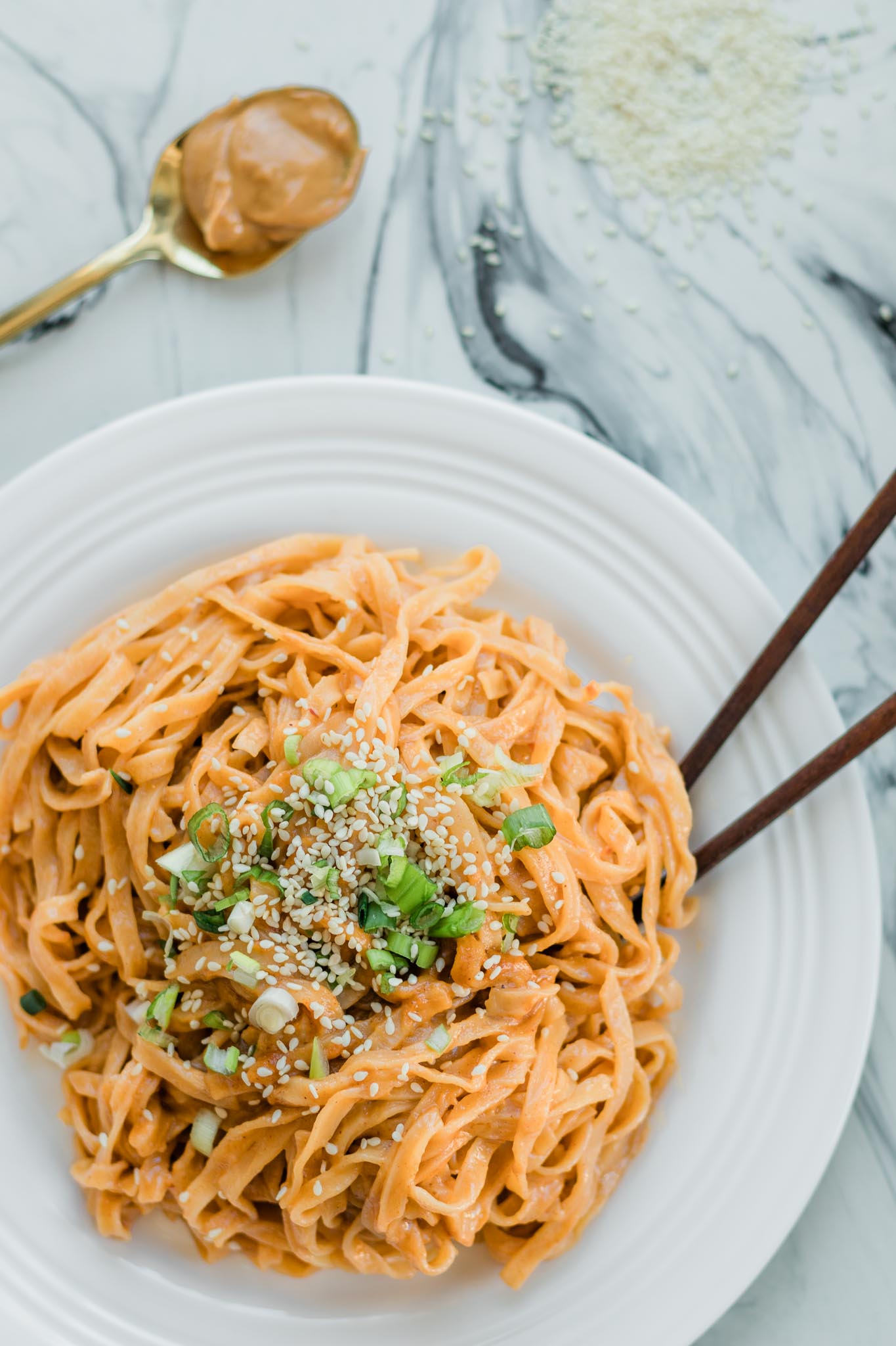 Creamy Peanut Butter Noodles BEYOND THE NOMS