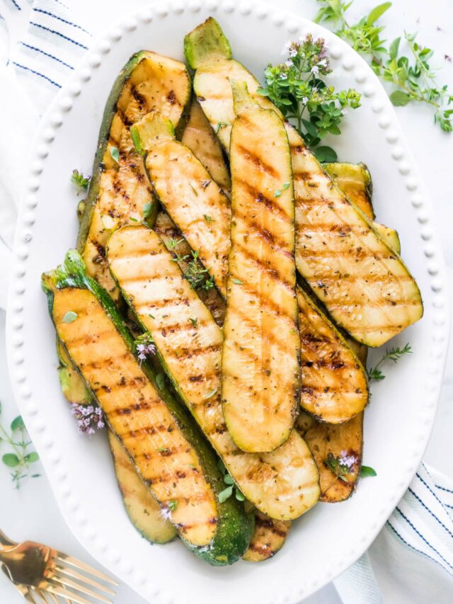 Grilled Balsamic Zucchini BEYOND THE NOMS