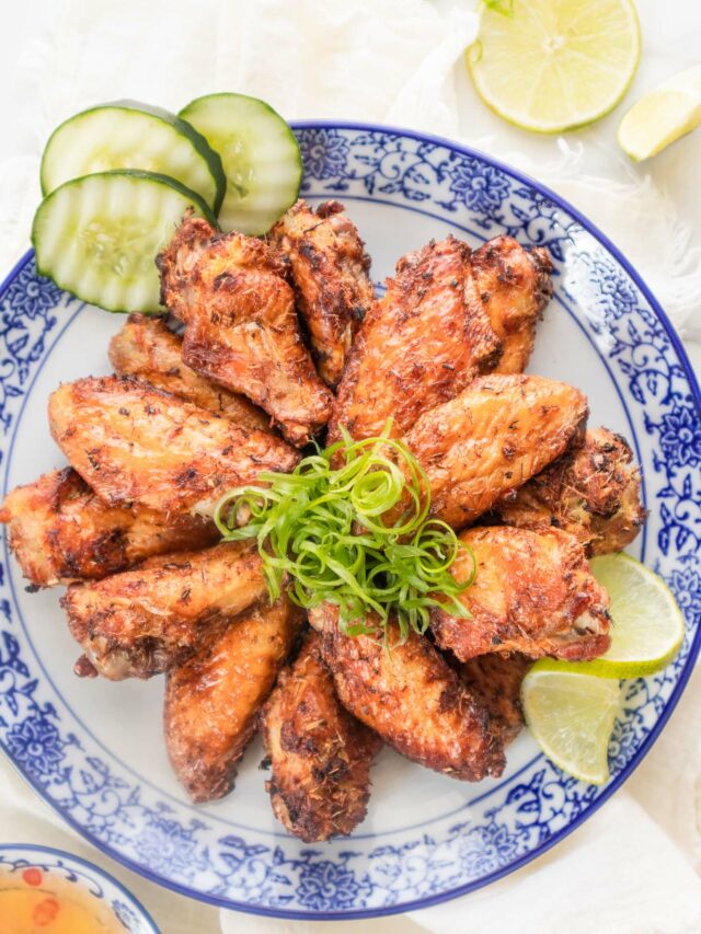 Air Fryer Lemongrass Chicken Wings - BEYOND THE NOMS