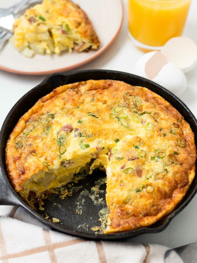 Easy Ham, Cheese, and Potato Frittata BEYOND THE NOMS