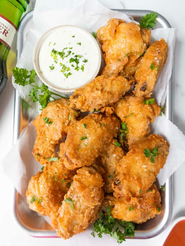 Extra Crispy Battered Chicken Wings BEYOND THE NOMS